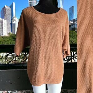 NWT TAHARI (XL) Viscose Blend Oversized Pullover Short Sleeve